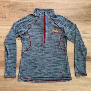Iowa State University Under Armour Fitted HeatGear Half-Zip Size M